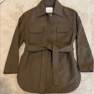 Wilfred Brown Utility Jacket with Belt